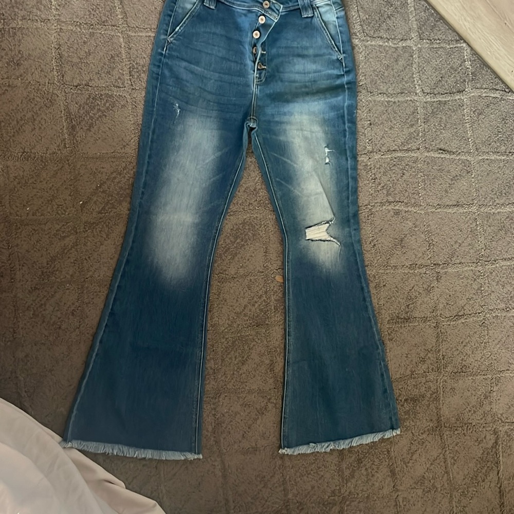 KanCan flare jeans, never worn, super stretchy and soft.